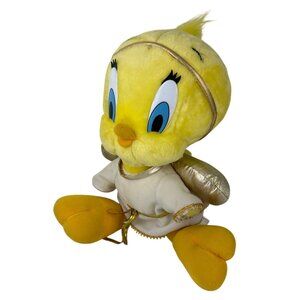 VTG ACE Tweety Bird Looney Tunes Angel Plush 18" Warner Bros. 1999 Flaws, READ